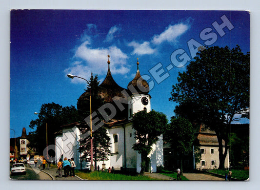 Pohlednice Železná Ruda kostel 1982 (M37045)