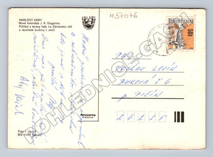 Pohlednice Karlovy Vary Nová kolonáda J. A. Gagarina (M37046)
