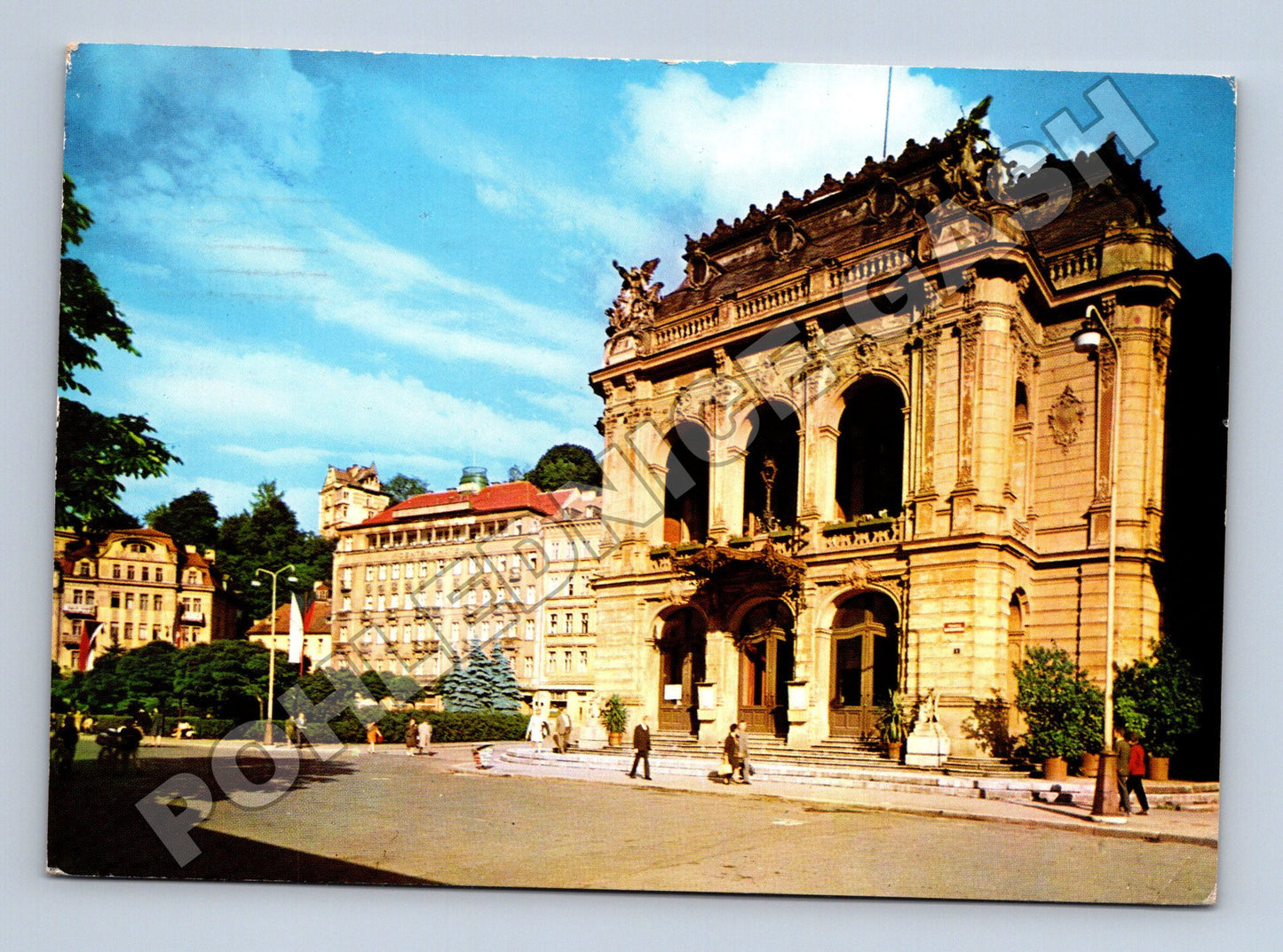 Pohlednice Karlovy Vary Divadlo 1971 (M37050)