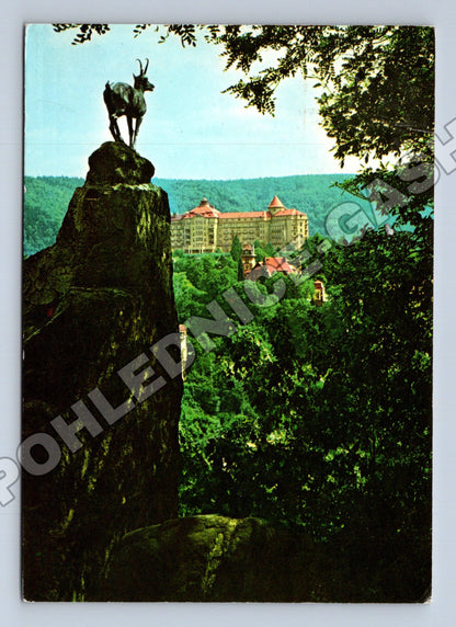 Pohlednice Karlovy Vary Jelení skok sanatorium Imperial 1968 (M37051)