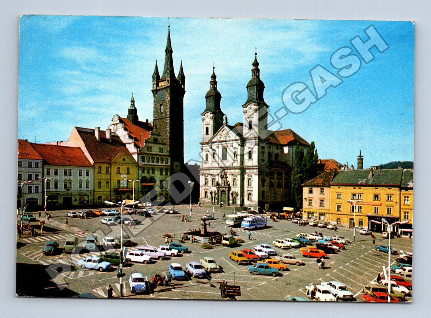 Pohlednice Klatovy Náměstí Míru 1974 (M37054)