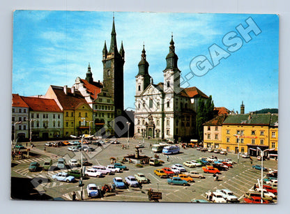 Pohlednice Klatovy Náměstí Míru 1974 (M37054)