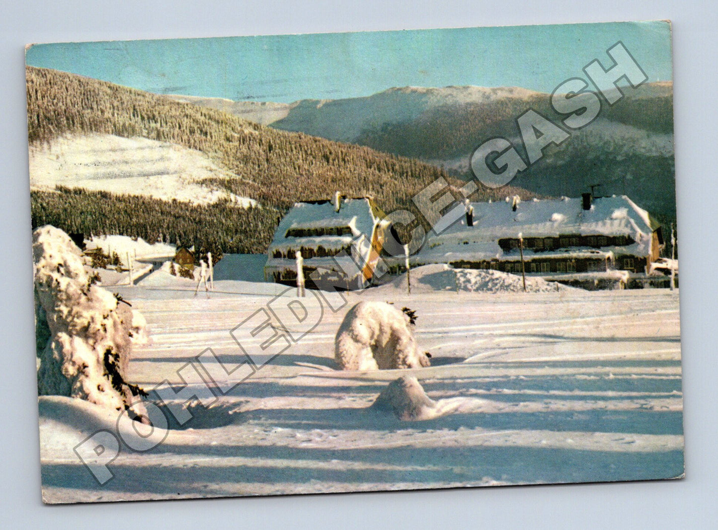 Pohlednice Československo horská zimní krajina 1965 (M37065)