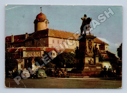Pohlednice Poděbrady náměstí krále Jiřího 1940 (M37066)