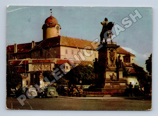 Pohlednice Poděbrady náměstí krále Jiřího 1940 (M37066)