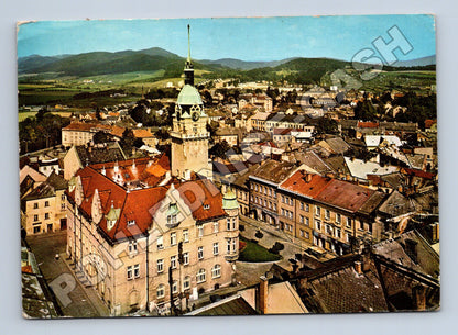 Pohlednice Šumperk náměstí Míru s radnicí 1969 (M37069)