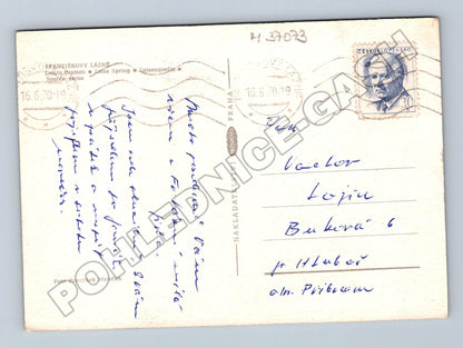 Pohlednice Františkovy Lázně Luční pramen 1970 (M37073)
