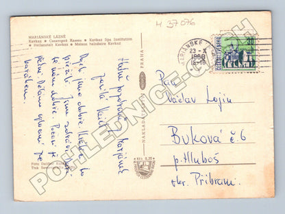 Pohlednice Mariánské Lázně Sanatorium Kavkaz 1968 (M37076)