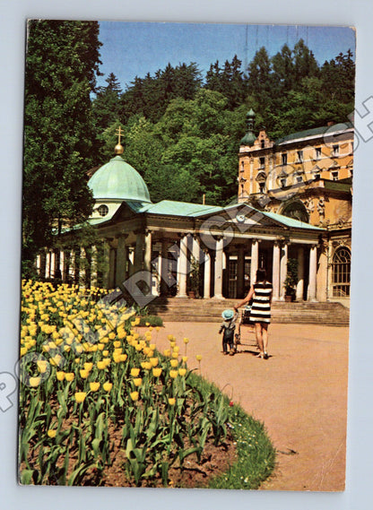 Pohlednice Mariánské Lázně Křížový pramen 1971 (M37078)