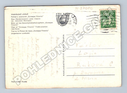 Pohlednice Mariánské Lázně zotavovna Giuseppe Vittorio (M37080)