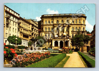 Pohlednice Mariánské Lázně Mírové náměstí 1971 (M37083)