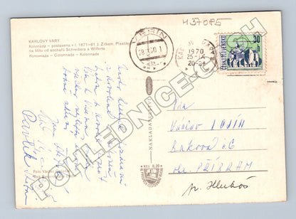Pohlednice Karlovy Vary Kolonáda 1970 (M37085)