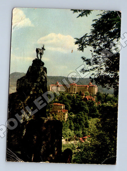 Pohlednice Karlovy Vary Jelení skok Sanatorium Imperial 1960 (M37086)