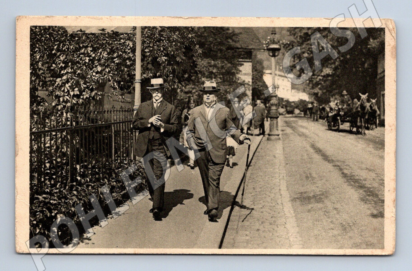 Pohlednice Masaryk a Švehla Karlovy Vary (M3709)