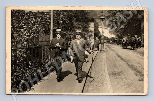 Pohlednice Masaryk a Švehla Karlovy Vary (M3709)