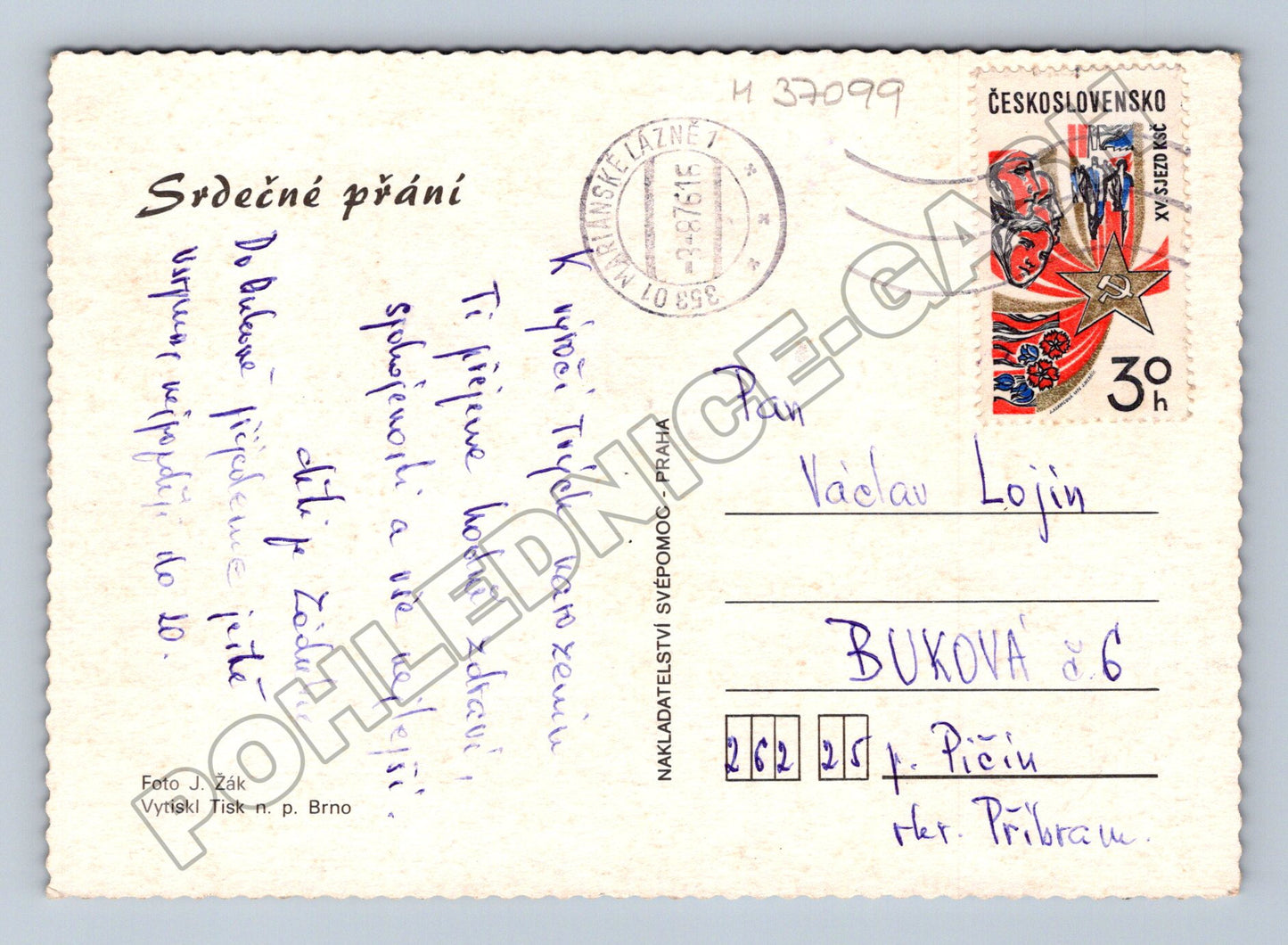 Pohlednice dvě růže barevné pozadí 1980 (M37099)