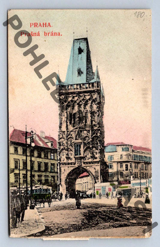 Pohlednice Praha Prašná brána stará (M371)