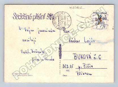Pohlednice Kvetoucí růže 197x (M37102)