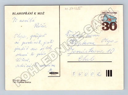 Pohlednice Květy orchidejí MDŽ (M37125)