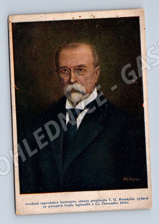 Pohlednice T G Masaryk legionářský výbor (M3714)