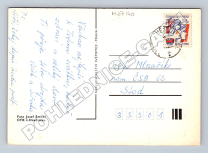 Pohlednice Srdečné přání žluté růže 1980 (M37140)