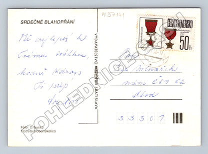 Pohlednice Slovensko Růže 1958 (M37141)