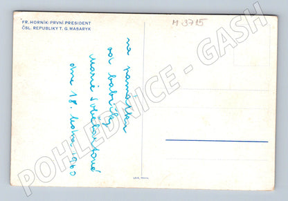 Pohlednice T G Masaryk jezdec na koni (M3715)