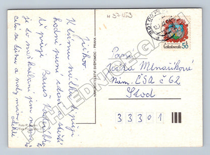 Pohlednice kytice sedmikrásek Srdečné přání 1978 (M37153)