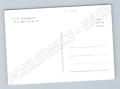 Pohlednice T G Masaryk portrét Orbis (M3716)