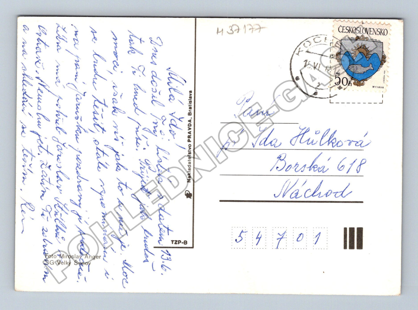 Pohlednice Československo květy šeříku 1964 (M37177)