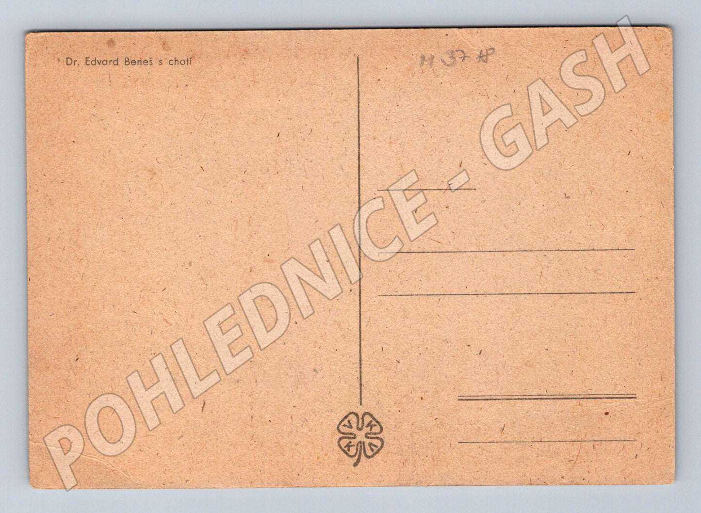 Pohlednice Edvard Beneš s chotí portrét (M3718)