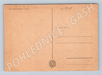 Pohlednice Edvard Beneš s chotí portrét (M3718)