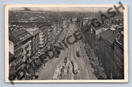 Pohlednice Praha Václavské náměstí 1940 (M372)