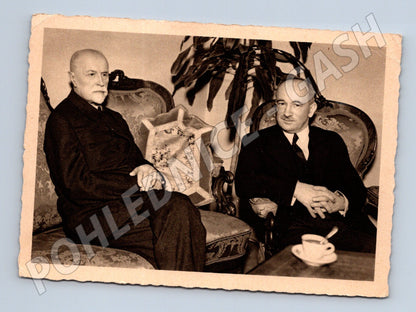 Pohlednice Masaryk a Beneš politici (M3721)