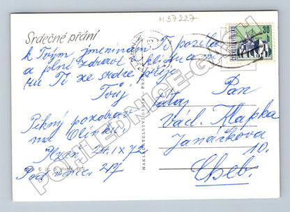 Pohlednice Květina růže 1971 (M37227)