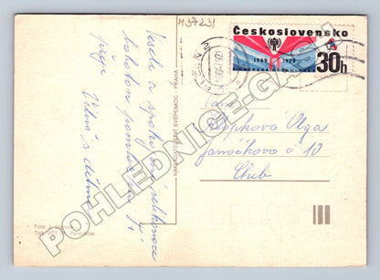 Pohlednice Veselé Velikonoce s větvičkou a vejci 1979 (M37231)