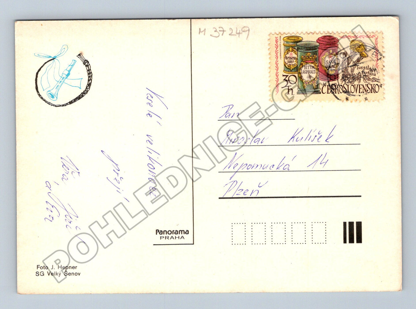 Pohlednice velikonoční vajíčka 1960 (M37249)