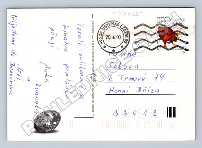 Pohlednice Velikonoce květiny a vejce 2000 (M37255)