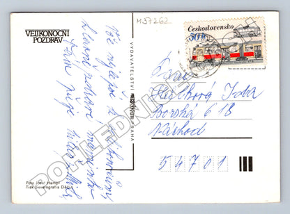 Pohlednice Velikonoční vajíčko s pomlázkou (M37262)