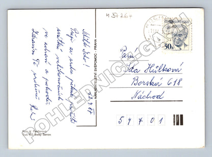 Pohlednice Velikonoční vajíčko kočičky 1987 (M37264)