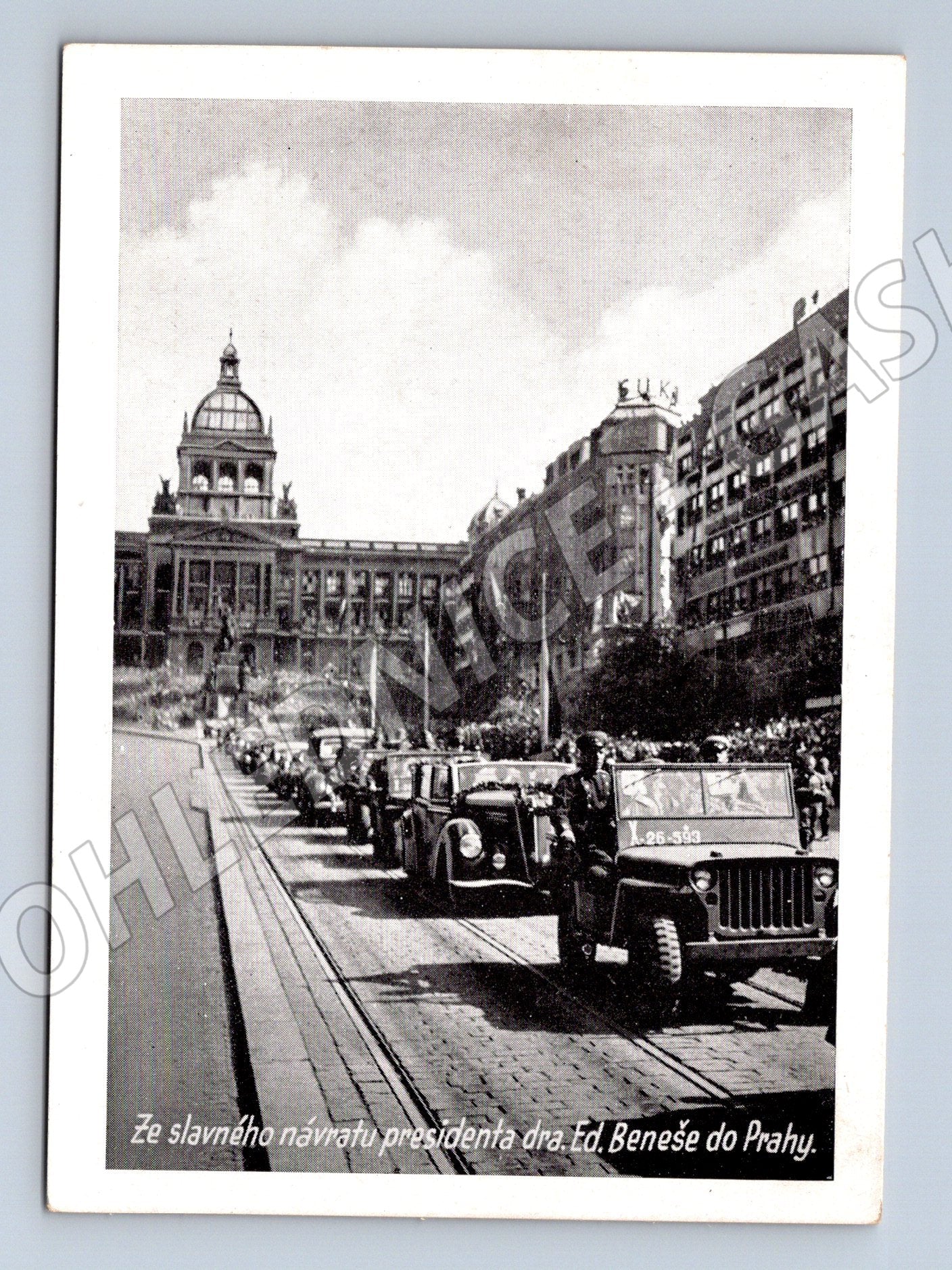 Pohlednice návrat Beneše do Prahy (M3727)