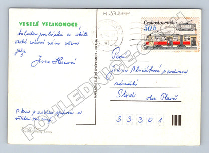 Pohlednice pastva ovcí krajina 1985 (M37288)