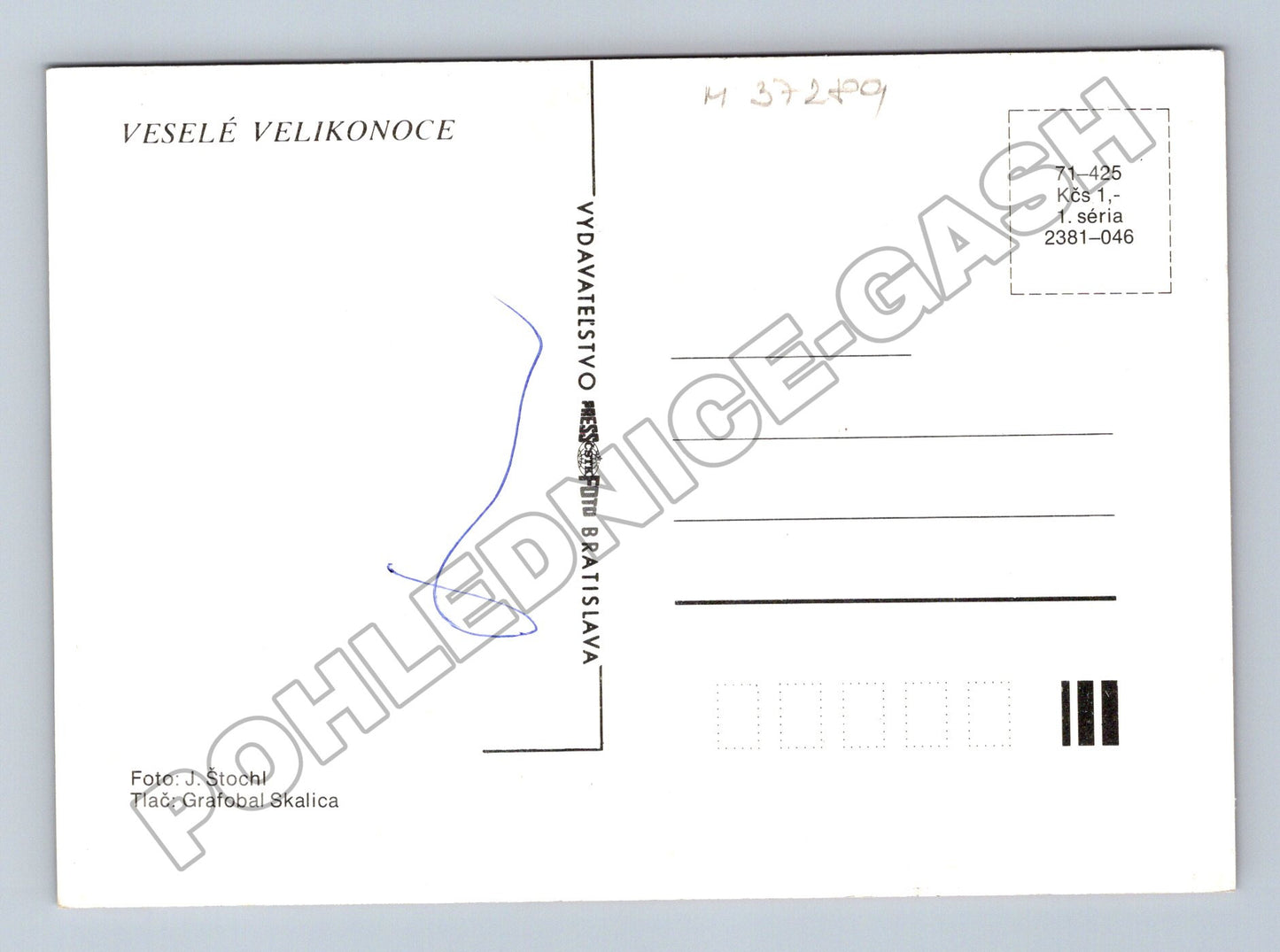 Pohlednice Slovensko velikonoční vajíčka větvička (M37289)