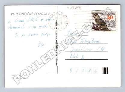 Pohlednice Velikonoční zátiší 1987 (M37291)