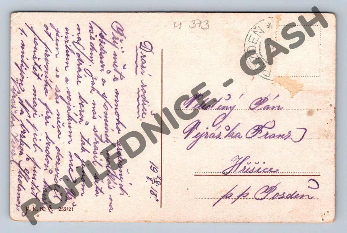 Pohlednice Praha Staroměstská mostecká věž 1916 (M373)