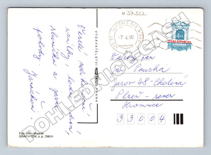 Pohlednice Veselé velikonoce vejce narcis 1998 (M37322)