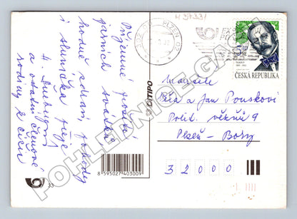Pohlednice Veselé Velikonoce s králíky 2002 (M37331)