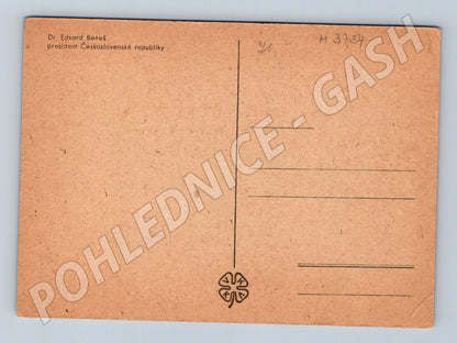 Pohlednice Beneš na koni portrét (M3734)