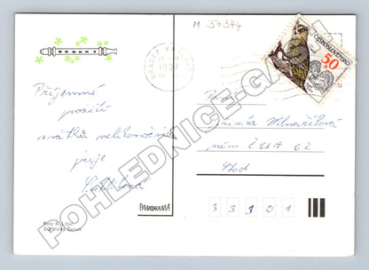 Pohlednice Velikonoční vajíčka a kočičky 1993 (M37344)