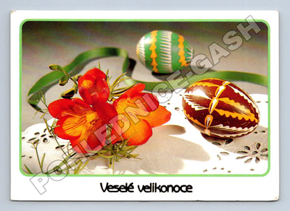 Pohlednice Velikonoce vejce květiny (M37354)